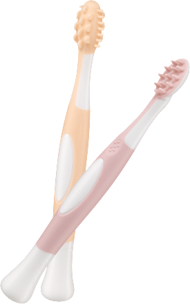 Zahnpflege-Lernset rosa-orange babylove