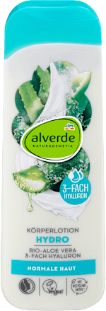 Körperlotion Hydro mit Bio-Aloe Vera & 3-fach Hyaluron alverde NATURKOSMETIK