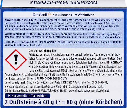 WC-Blauspüler Nachfüllpack Denkmit
