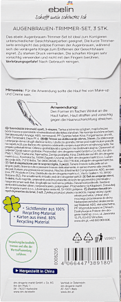 Augenbrauen-Trimmer-Set Floral Fall ebelin