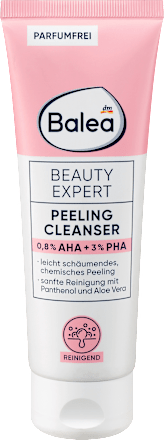 Čistiaci pleťový peeling Beauty Expert s 0,8 % AHA + 3 % PHA Balea