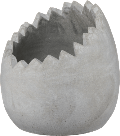 Betonpflanztopf, Eischale, grau (10 cm) Dekorieren & Einrichten