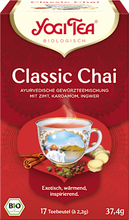 Gewürztee "Classic" mit Zimt, Kardamom & Ingwer (17 Beutel) YOGI TEA