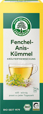 Kräutertee Fenchel-Anis-Kümmel (20 Beutel) LEBENSBAUM