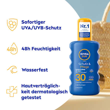 Sonnenspray Schutz & Pflege LSF 30 NIVEA SUN