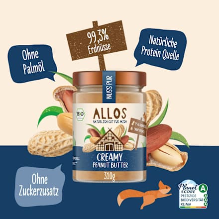 Erdnussbutter Creamy ALLOS