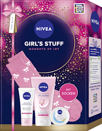 Geschenkset Girls Stuff+ Socken 4tlg NIVEA