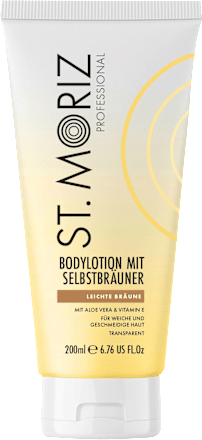Bodylotion mit Selbstbräuner, leichte Bräune St. Moriz