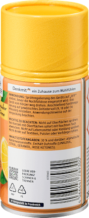 Lufterfrischer Automatisches Duftspray Orangenzauber & Zitrone Nachfüllpack Denkmit