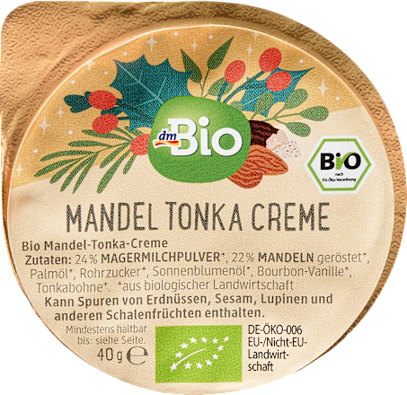 bio pomazánka mandle & tonka dmBio