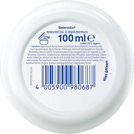 Feuchtigkeitscreme soft im Tiegel NIVEA