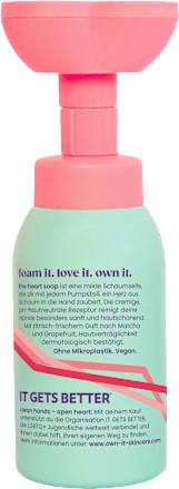 Schaumhandseife the heart soap own it skincare