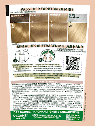 Haarfarbe 8.13 Warmes Dämmerungs-Beige GARNIER GOOD