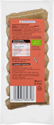 Vegane Rostbratvürstchen dmBio