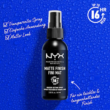 Fixierspray Matte Finish/Long Lasting Make-Up 01 NYX PROFESSIONAL MAKEUP