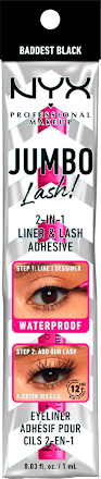Wimpernkleber & Eyeliner 2In1 01 Black NYX PROFESSIONAL MAKEUP