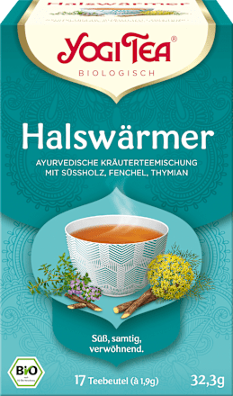 Kräutertee "Halswärmer" mit Süßholz, Fenchel & Thymian (17 Beutel) YOGI TEA