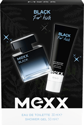 Geschenkset Black for Him 2tlg Mexx