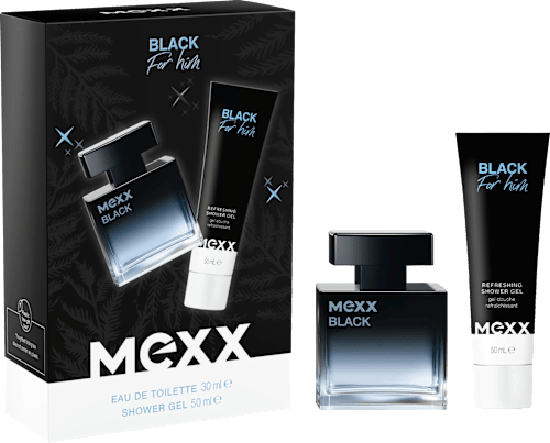 Geschenkset Black for Him 2tlg Mexx