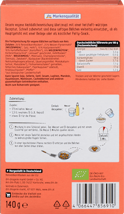 Vegane Hackbällchen dmBio