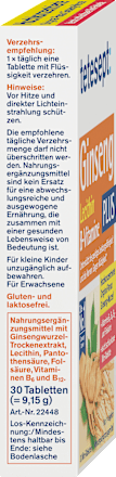 Ginseng 330 Mini Tabletten (30 Stück) tetesept