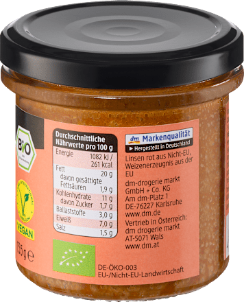 Aufstrich, Chorizo Art, vegan dmBio