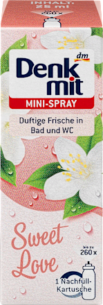 Lufterfrischer Mini-Spray Sweet Love Nachfüllpack Denkmit