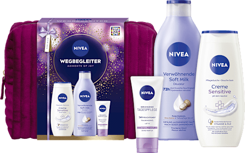 Geschenkset Wegbegleiter + Kosmetiktasche 4tlg NIVEA