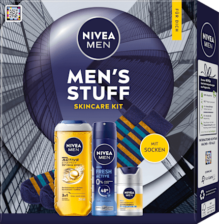 Geschenkset Mens Stuff + Socken 4tlg NIVEA MEN