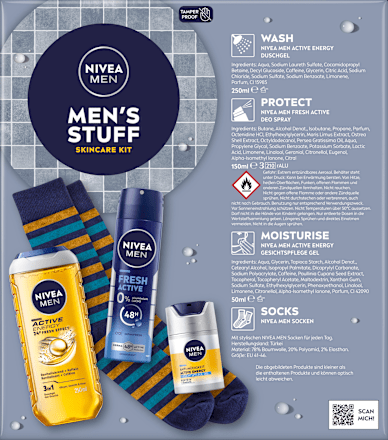 Geschenkset Mens Stuff + Socken 4tlg NIVEA MEN