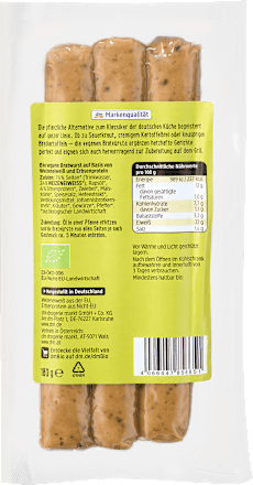 Vegane Bratvurst dmBio