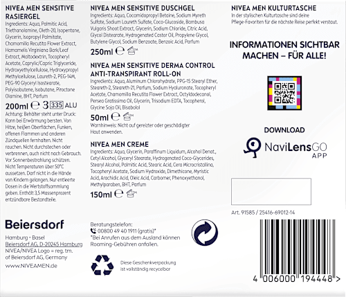 Geschenkset Travel Buddy + Kulturtasche 5tlg NIVEA MEN