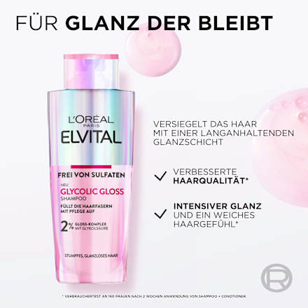 Shampoo Glycolic Gloss L'ORÉAL PARiS ELVITAL