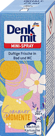 Odświeżacz powietrza w mini-sprayu wkład Letnie chwile Denkmit