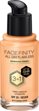 Foundation Facefinity All Day Flawless LSF 20, 70 Warm Sand MAX FACTOR