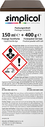 Textilfarbe intensiv Espresso-Braun Simplicol