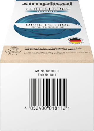 Textilfarbe intensiv Opal- Petrol Simplicol