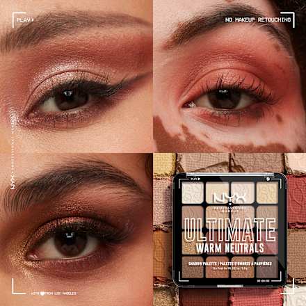 Szemhéjpúder paletta Ultimate - Nr. 05 Warm Neutrals NYX PROFESSIONAL MAKEUP
