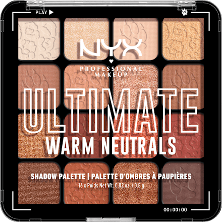Szemhéjpúder paletta Ultimate - Nr. 05 Warm Neutrals NYX PROFESSIONAL MAKEUP
