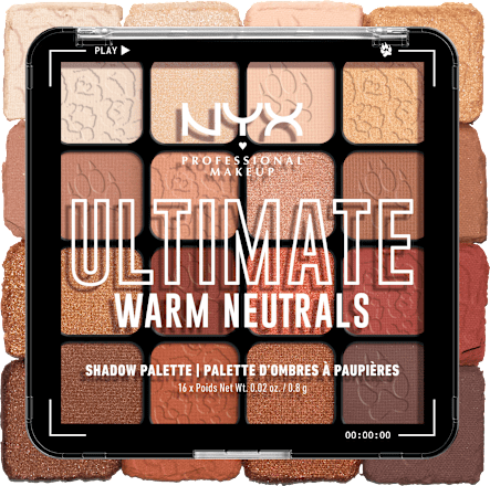 Szemhéjpúder paletta Ultimate - Nr. 05 Warm Neutrals NYX PROFESSIONAL MAKEUP