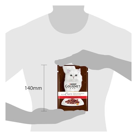 Nassfutter Katze mit Rind & Gemüse, à la Carte   Purina Gourmet