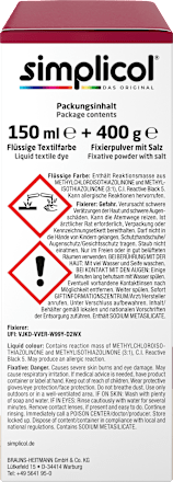 Textilfarbe intensiv Rubin-Rot Simplicol