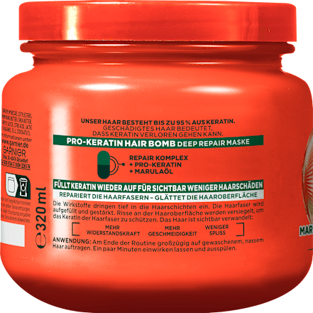 Haarmaske Schadenlöscher Pro-Keratin Hair Bomb GARNIER FRUCTIS