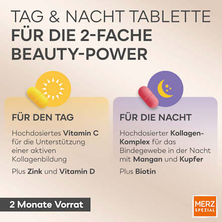 Kollagen Day & Night Tabletten 112 St Merz Spezial