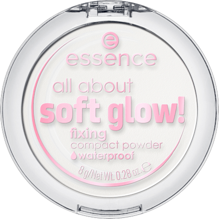 Puder wodoodporny All about soft glow! Fixing Compact Powder Waterproof essence