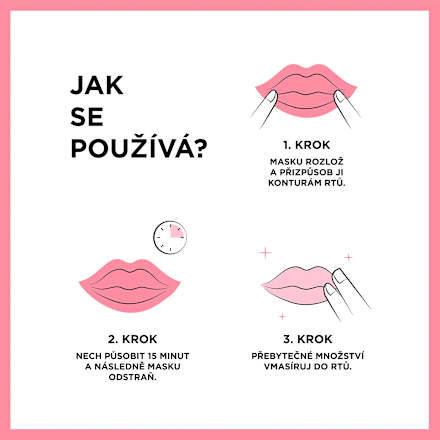 vyplňující textilní maska na rty třešeň & panthenol GARNIER SKIN NATURALS