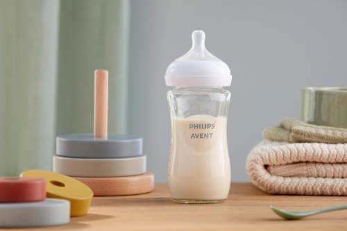 Biberon din sticlă Natural Response 1+ PHILIPS AVENT
