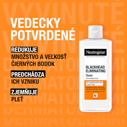 Čistiace pleťové tonikum Clear & Defend s kyselinou salicylovou Neutrogena