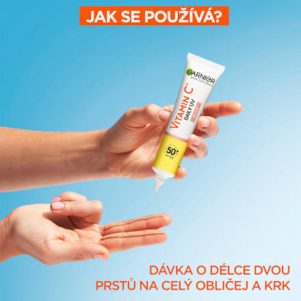 denní rozjasňující UV fluid Vitamín C SPF50+ GARNIER SKIN NATURALS