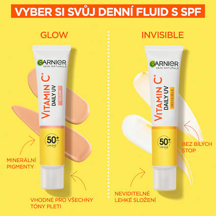 denní rozjasňující UV fluid Vitamín C SPF50+ GARNIER SKIN NATURALS